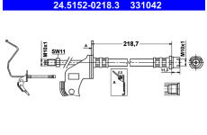Brzdová hadice ATE 24.5152-0218.3