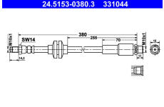 Brzdová hadice ATE 24.5153-0380.3