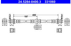 Brzdová hadice ATE 24.5284-0400.3