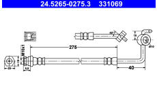 Brzdová hadice ATE 24.5265-0275.3