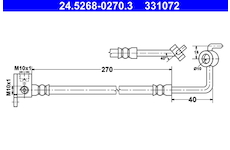 Brzdová hadice ATE 24.5268-0270.3