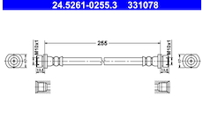 Brzdová hadice ATE 24.5261-0255.3