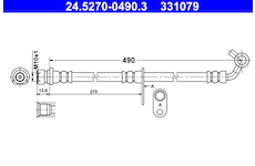 Brzdová hadice ATE 24.5270-0490.3