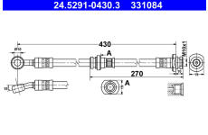 Brzdová hadice ATE 24.5291-0430.3