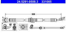 Brzdová hadice ATE 24.5291-0508.3