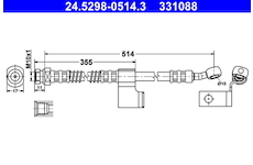 Brzdová hadice ATE 24.5298-0514.3