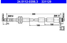Brzdová hadice ATE 24.5112-0356.3