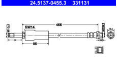 Brzdová hadice ATE 24.5137-0455.3