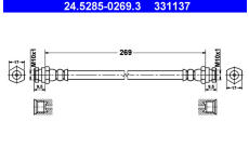 Brzdová hadice ATE 24.5285-0269.3