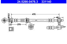 Brzdová hadice ATE 24.5266-0476.3