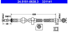 Brzdová hadica ATE 24.5151-0638.3