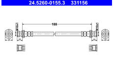 Brzdová hadice ATE 24.5260-0155.3