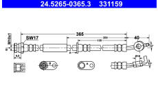 Brzdová hadice ATE 24.5265-0365.3