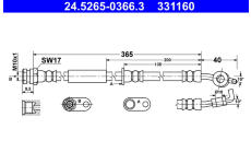 Brzdová hadice ATE 24.5265-0366.3