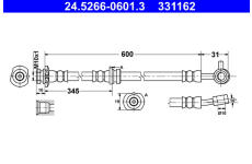 Brzdová hadice ATE 24.5266-0601.3