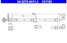 Brzdová hadice ATE 24.5270-0411.3