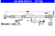 Brzdová hadice ATE 24.5298-0470.3