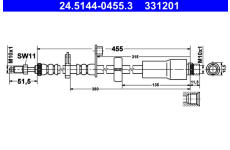 Brzdová hadice ATE 24.5144-0455.3