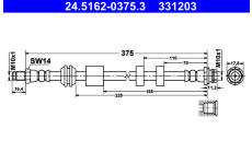 Brzdová hadice ATE 24.5162-0375.3