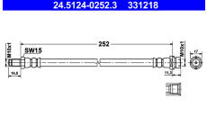 Brzdová hadice ATE 24.5124-0252.3