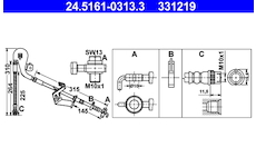 Brzdová hadice ATE 24.5161-0313.3