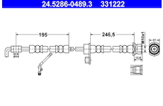 Brzdová hadice ATE 24.5286-0489.3