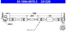 Brzdová hadice ATE 83.1094-0070.3