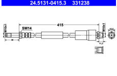 Brzdová hadice ATE 24.5131-0415.3