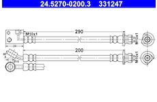Brzdová hadice ATE 24.5270-0200.3