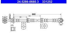 Brzdová hadice ATE 24.5286-0660.3