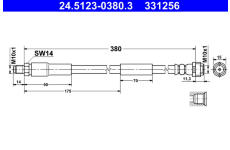 Brzdová hadice ATE 24.5123-0380.3