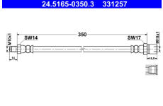 Brzdová hadice ATE 24.5165-0350.3
