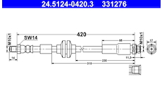 Brzdová hadice ATE 24.5124-0420.3