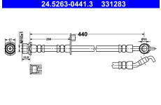 Brzdová hadice ATE 24.5263-0441.3