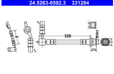 Brzdová hadice ATE 24.5263-0592.3