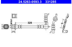 Brzdová hadice ATE 24.5263-0593.3