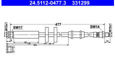 Brzdová hadice ATE 24.5112-0477.3