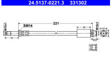 Brzdová hadice ATE 24.5137-0221.3
