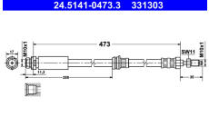 Brzdová hadice ATE 24.5141-0473.3