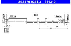 Brzdová hadice ATE 24.5170-0361.3