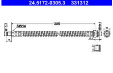 Brzdová hadice ATE 24.5172-0305.3