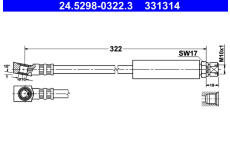 Brzdová hadice ATE 24.5298-0322.3