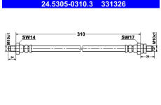 Brzdová hadice ATE 24.5305-0310.3
