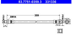 Brzdová hadice ATE 83.7751-0359.3