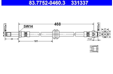 Brzdová hadice ATE 83.7752-0460.3