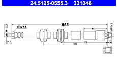 Brzdová hadice ATE 24.5125-0555.3