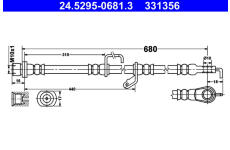 Brzdová hadice ATE 24.5295-0681.3