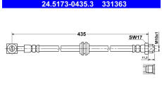 Brzdová hadice ATE 24.5173-0435.3
