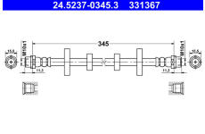 Brzdová hadice ATE 24.5237-0345.3