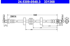 Brzdová hadice ATE 24.5309-0540.3